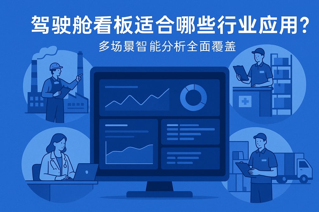 驾驶舱看板适合哪些行业应用？多场景智能分析全面覆盖