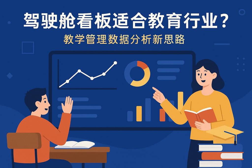 驾驶舱看板适合教育行业吗？教学管理数据分析新思路