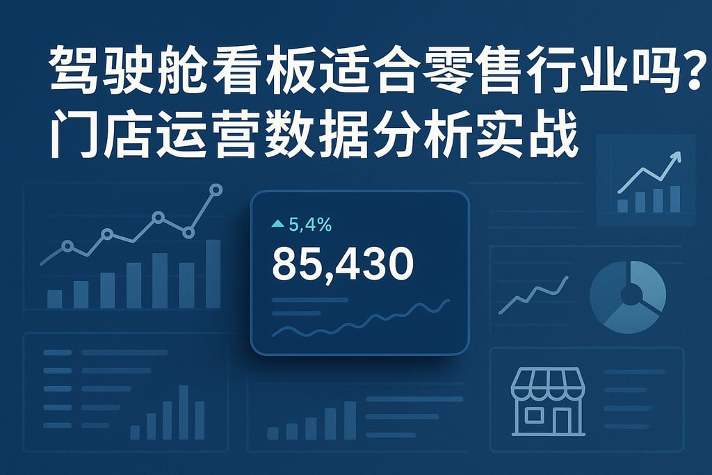 驾驶舱看板适合零售行业吗？门店运营数据分析实战