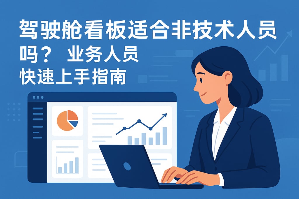驾驶舱看板适合非技术人员吗？业务人员快速上手指南