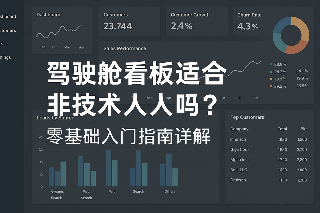 驾驶舱看板适合非技术人员吗？零基础入门指南详解