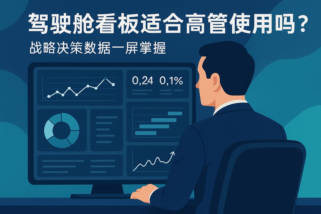 驾驶舱看板适合高管使用吗？战略决策数据一屏掌握