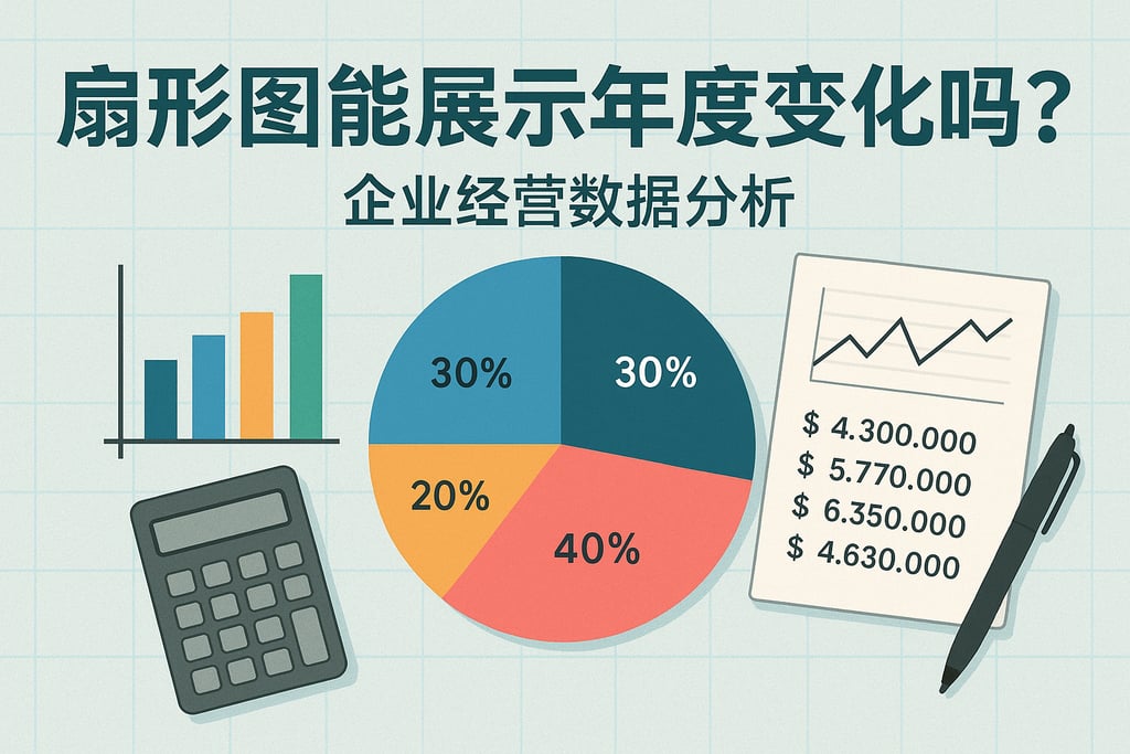扇形图能展示年度变化吗？企业经营数据分析