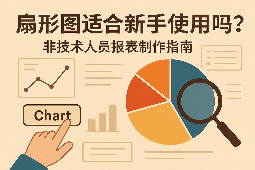 扇形图适合新手使用吗？非技术人员报表制作指南