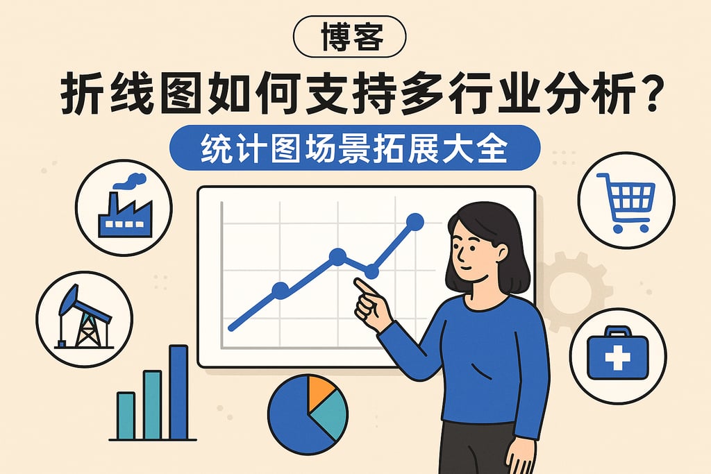 折线图如何支持多行业分析？统计图场景拓展大全