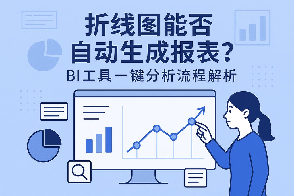 折线图能否自动生成报表？BI工具一键分析流程解析