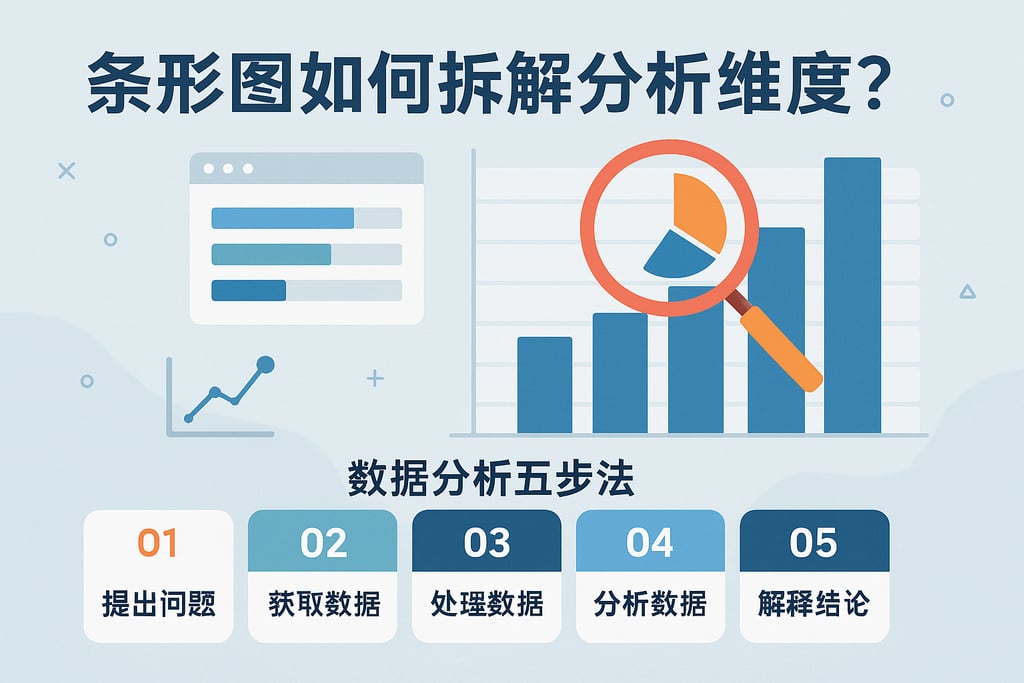 条形图如何拆解分析维度？数据分析五步法流程