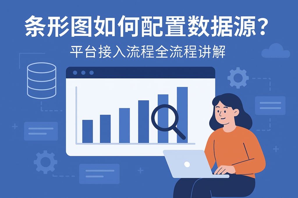 条形图如何配置数据源？平台接入流程全流程讲解