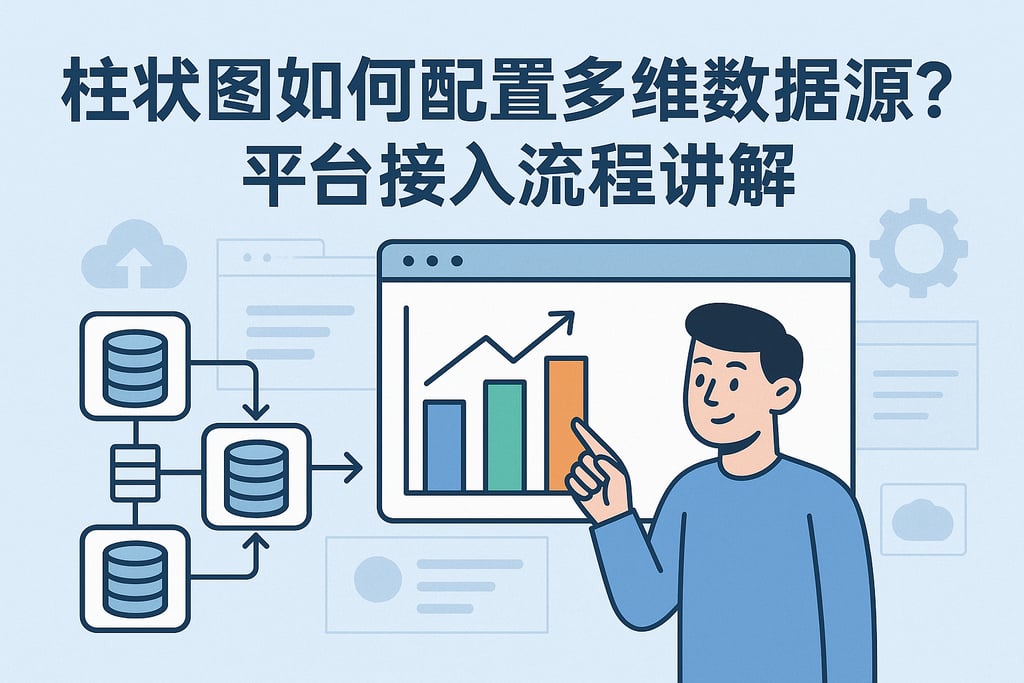 柱状图如何配置多维数据源？平台接入流程讲解