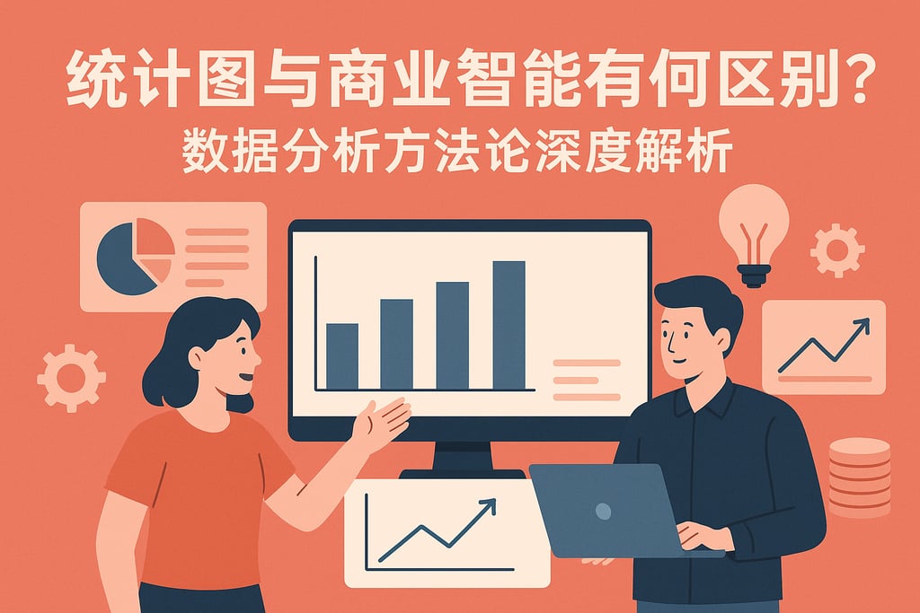 统计图与商业智能有何区别？数据分析方法论深度解析