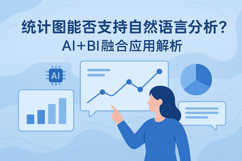 统计图能否支持自然语言分析？AI+BI融合应用解析
