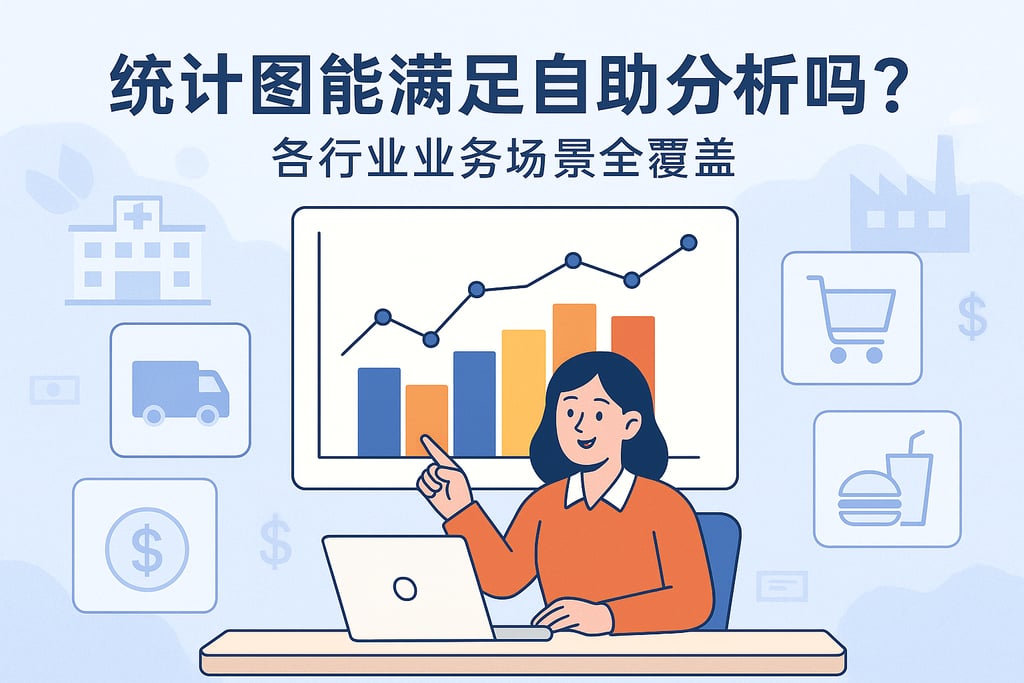 统计图能满足自助分析吗？各行业业务场景全覆盖