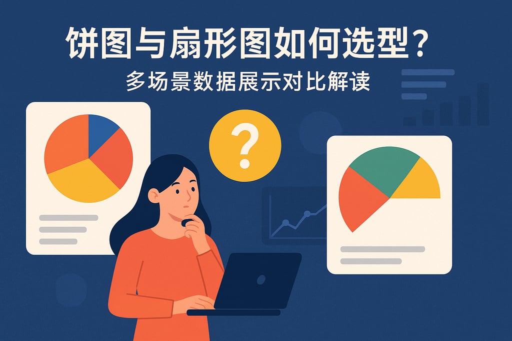 饼图与扇形图如何选型？多场景数据展示对比解读