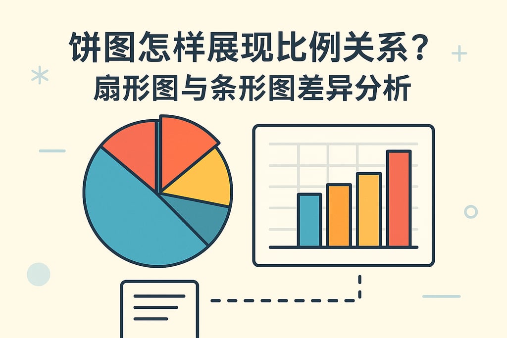 饼图怎样展现比例关系？扇形图与条形图差异分析