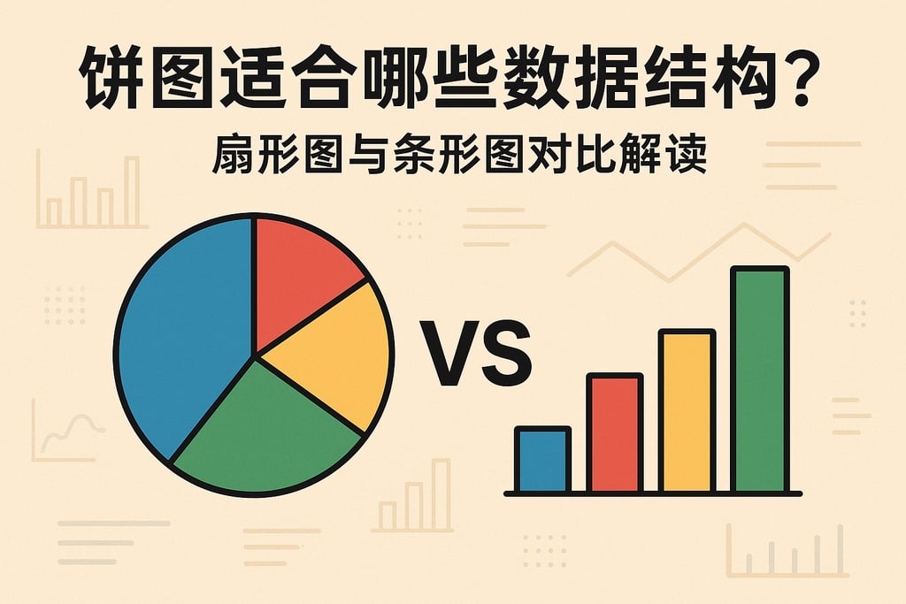 饼图适合哪些数据结构？扇形图与条形图对比解读