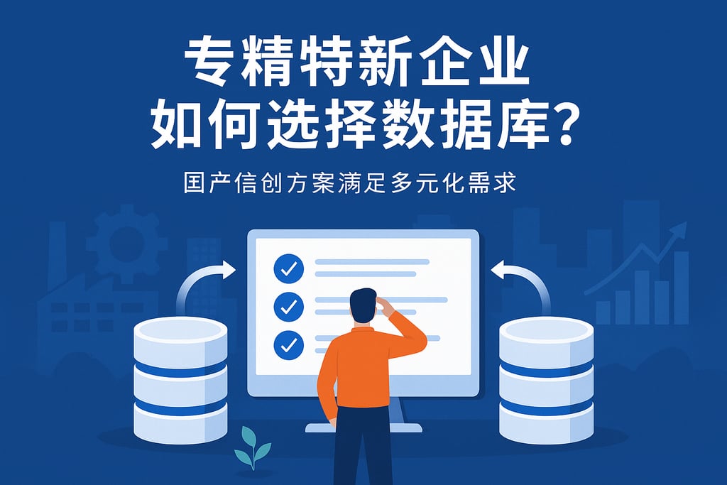 专精特新企业如何选择数据库？国产信创方案满足多元化需求