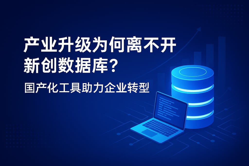 产业升级为何离不开新创数据库？国产化工具助力企业转型