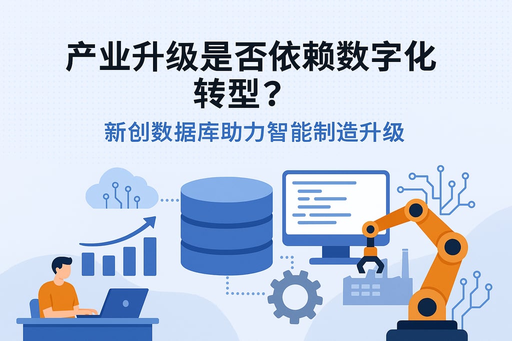 产业升级是否依赖数字化转型？新创数据库助力智能制造升级