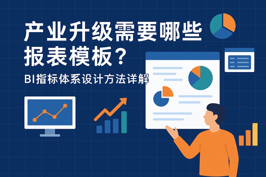 产业升级需要哪些报表模板？BI指标体系设计方法详解