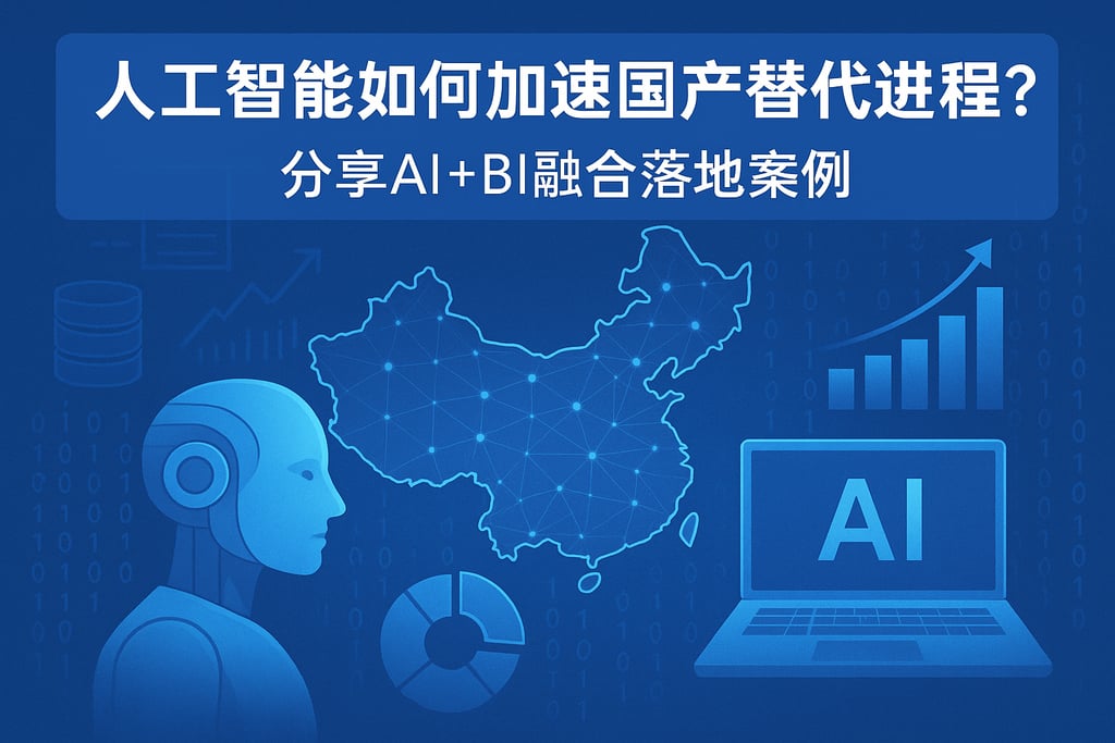 人工智能如何加速国产替代进程？分享AI+BI融合落地案例