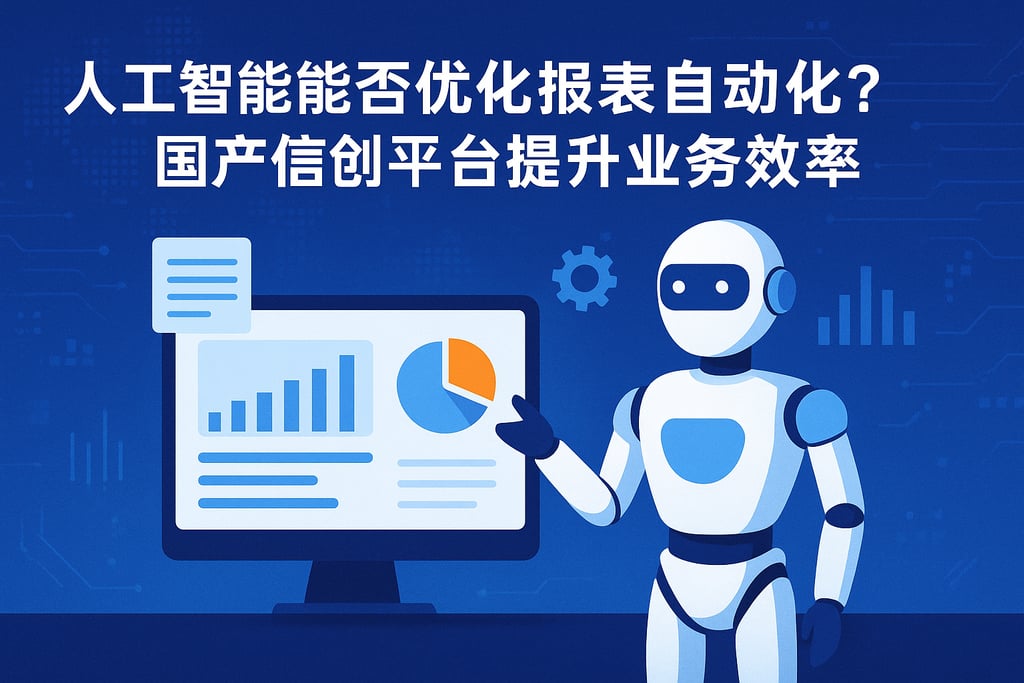 人工智能能否优化报表自动化？国产信创平台提升业务效率
