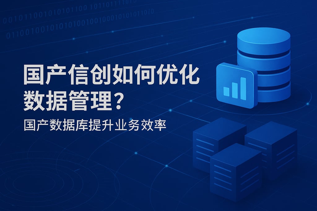 国产信创如何优化数据管理？新创数据库提升业务效率