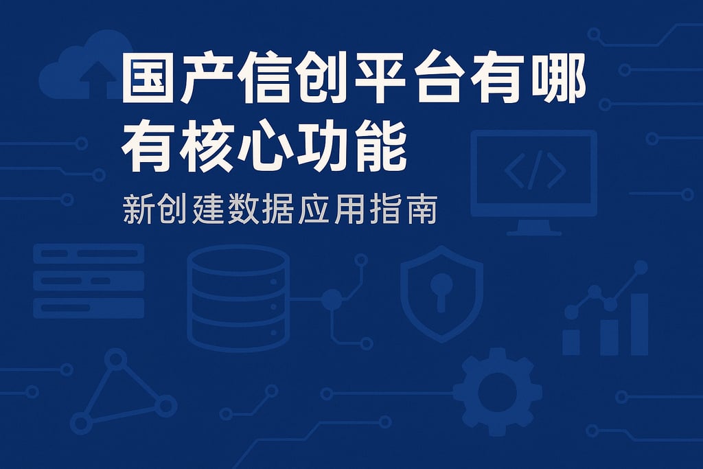国产信创平台有哪些核心功能？新创数据库应用指南