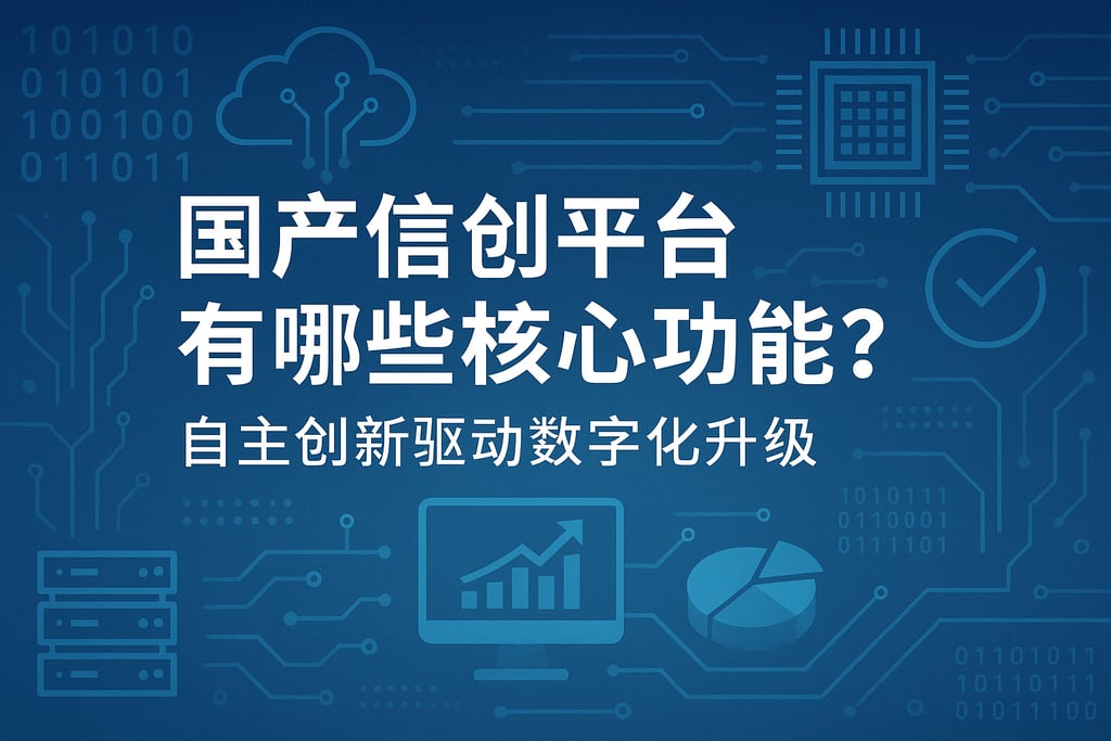 国产信创平台有哪些核心功能？自主创新驱动数字化升级