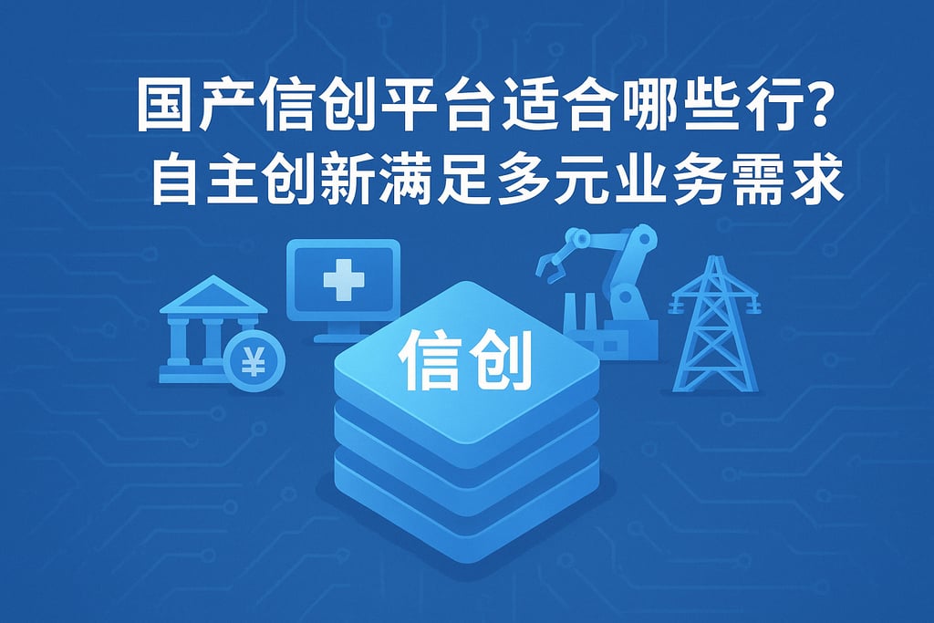 国产信创平台适合哪些行业？自主创新满足多元业务需求