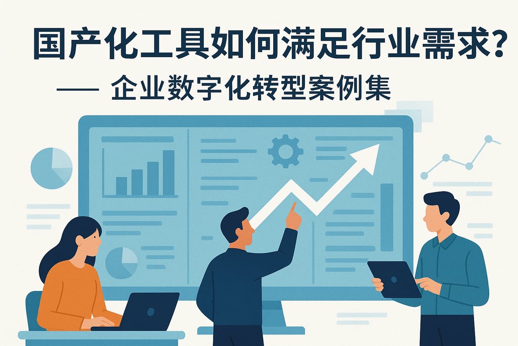 国产化工具如何满足行业需求？企业数字化转型案例集