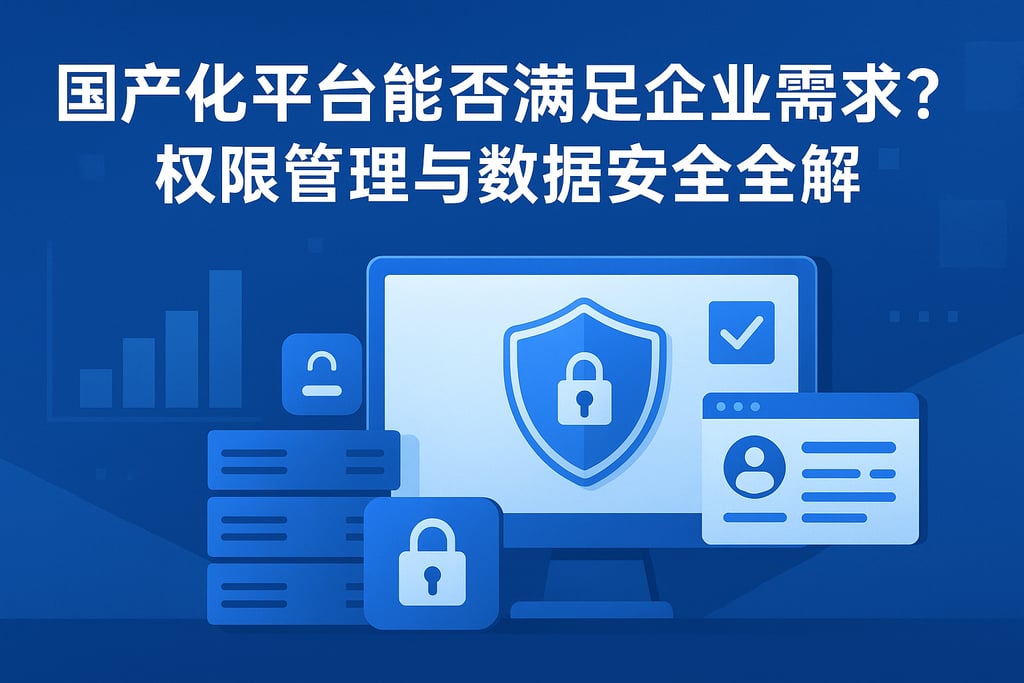 国产化平台能否满足企业需求？权限管理与数据安全全解析