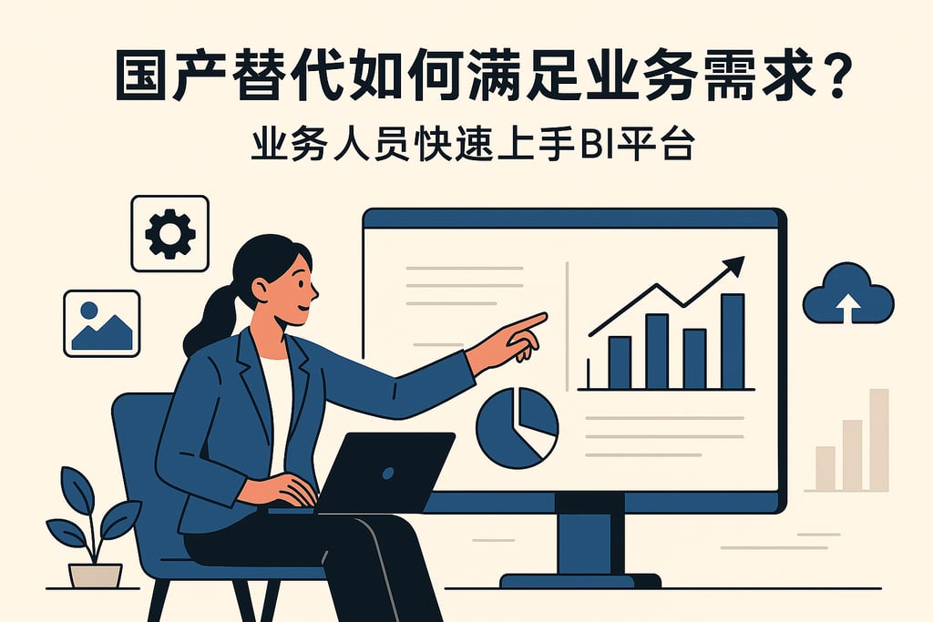 国产替代如何满足业务需求？业务人员快速上手BI平台