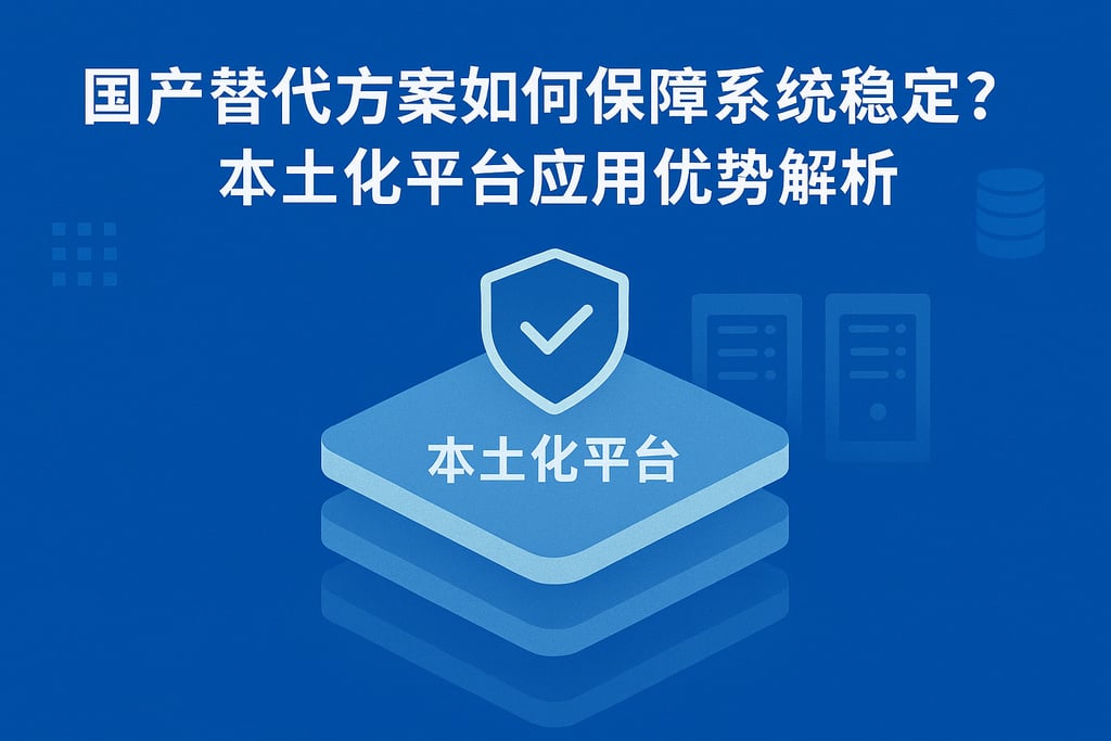 国产替代方案如何保障系统稳定？本土化平台应用优势解析