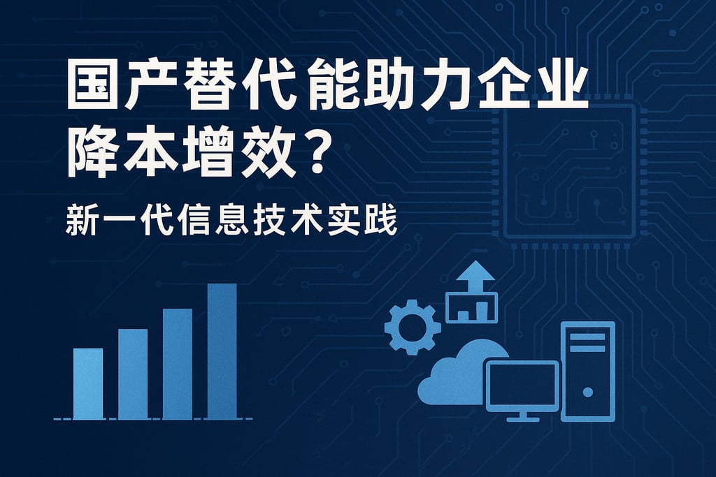 国产替代能否助力企业降本增效？新一代信息技术实践