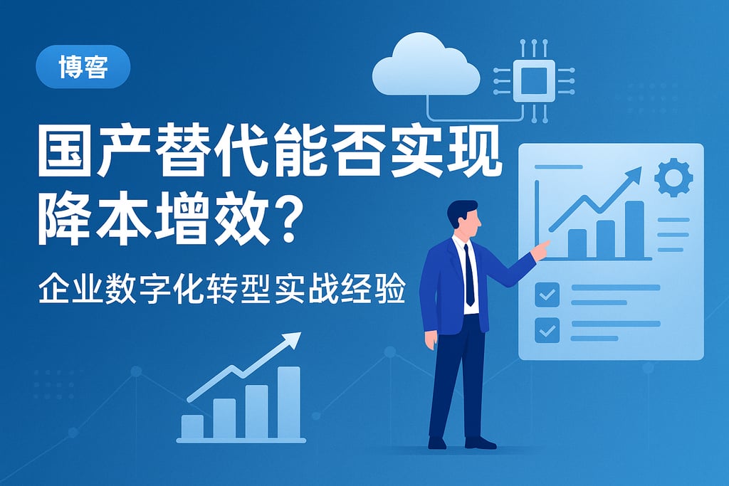 国产替代能否实现降本增效？企业数字化转型实战经验