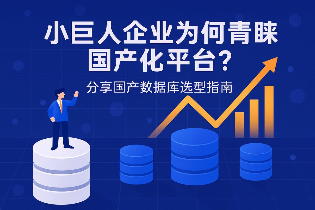 小巨人企业为何青睐国产化平台？分享国产数据库选型指南