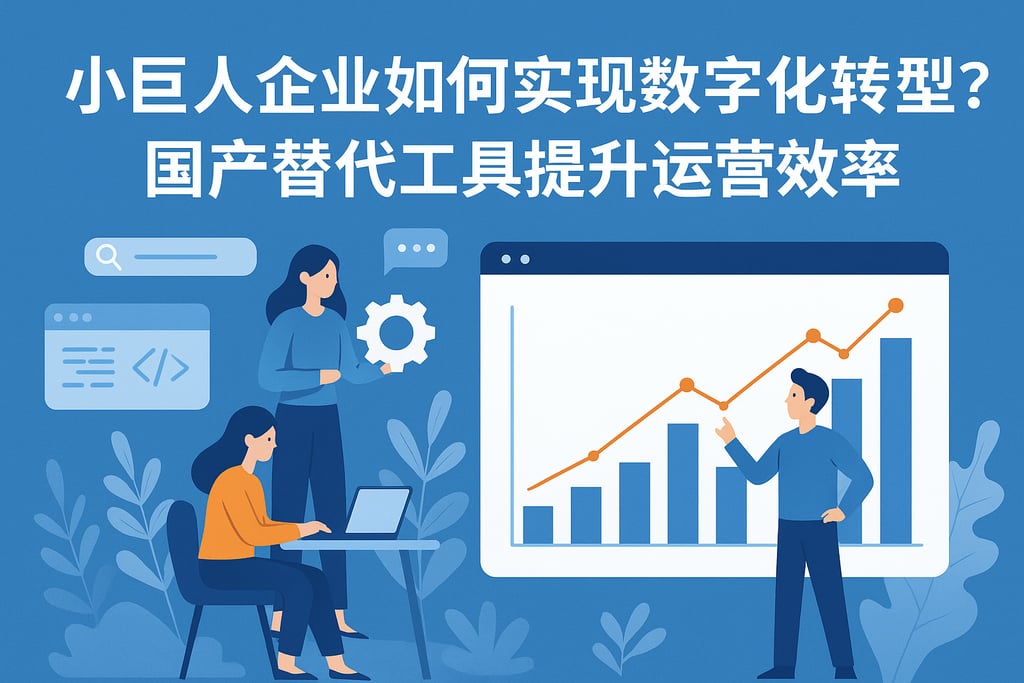 小巨人企业如何实现数字化转型？国产替代工具提升运营效率