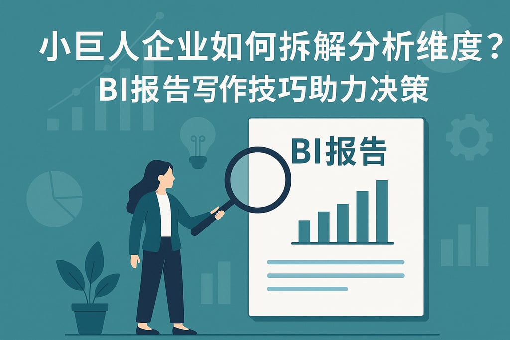 小巨人企业如何拆解分析维度？BI报告写作技巧助力决策