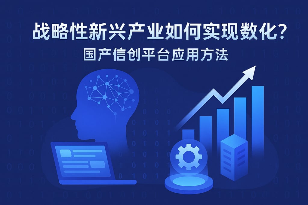 战略性新兴产业如何实现数字化？国产信创平台应用方法