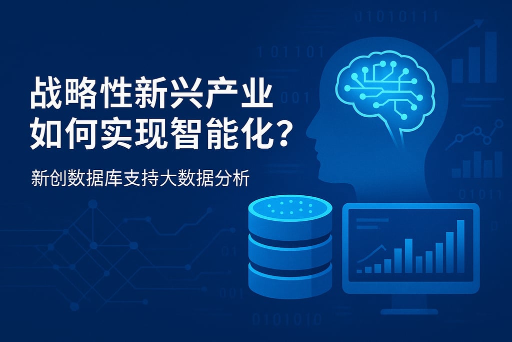 战略性新兴产业如何实现智能化？新创数据库支持大数据分析