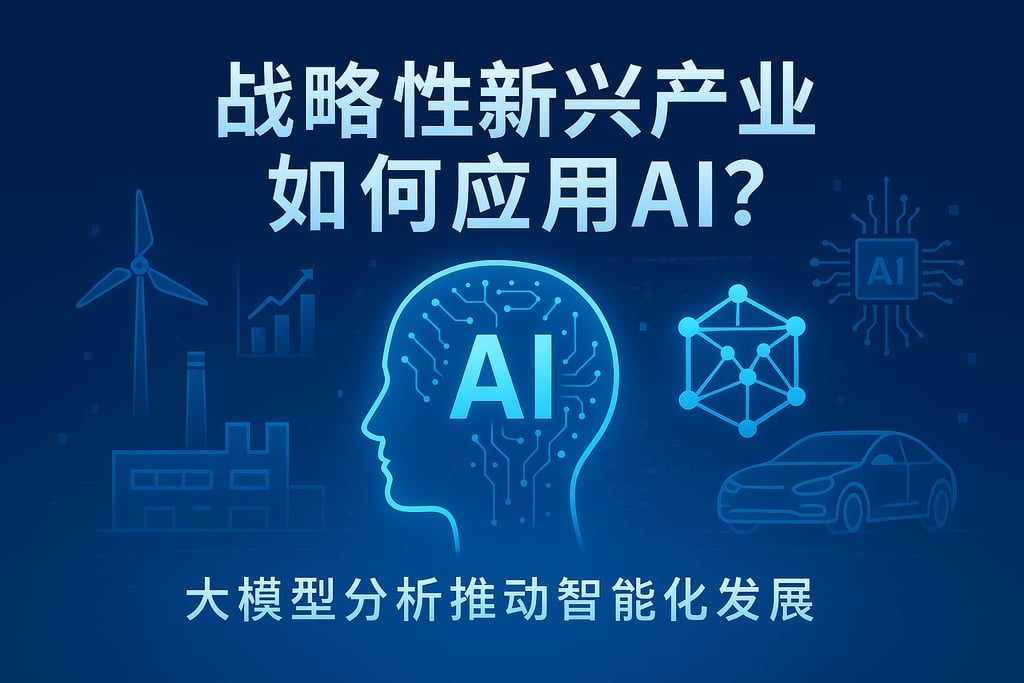 战略性新兴产业如何应用AI？大模型分析推动智能化发展