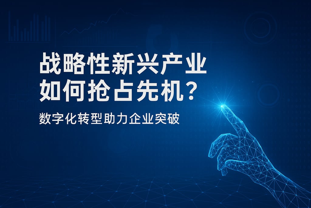 战略性新兴产业如何抢占先机？数字化转型助力企业突破