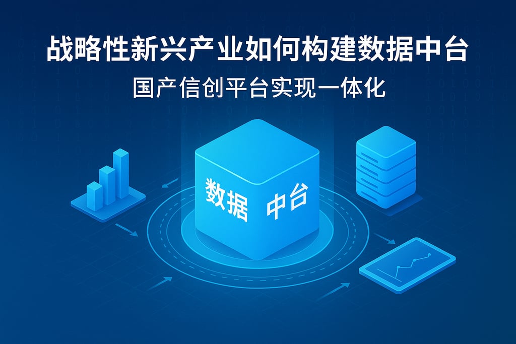 战略性新兴产业如何构建数据中台？国产信创平台实现一体化