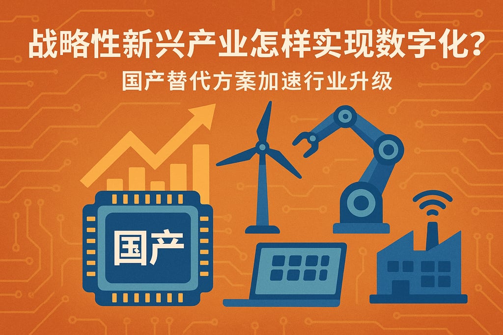 战略性新兴产业怎样实现数字化？国产替代方案加速行业升级
