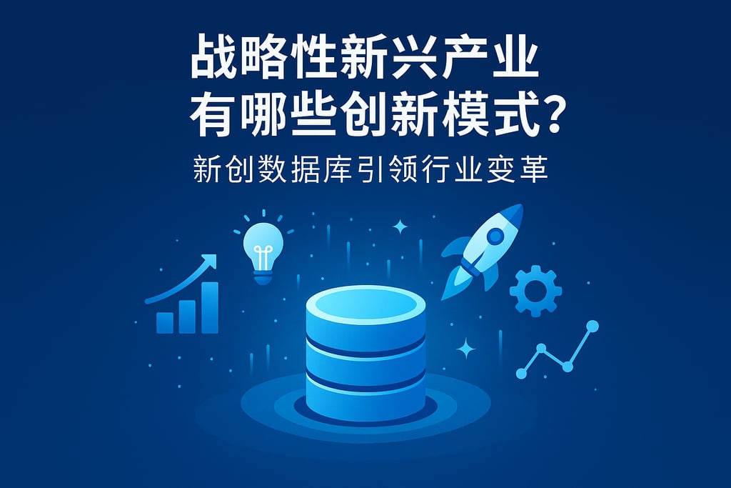战略性新兴产业有哪些创新模式？新创数据库引领行业变革