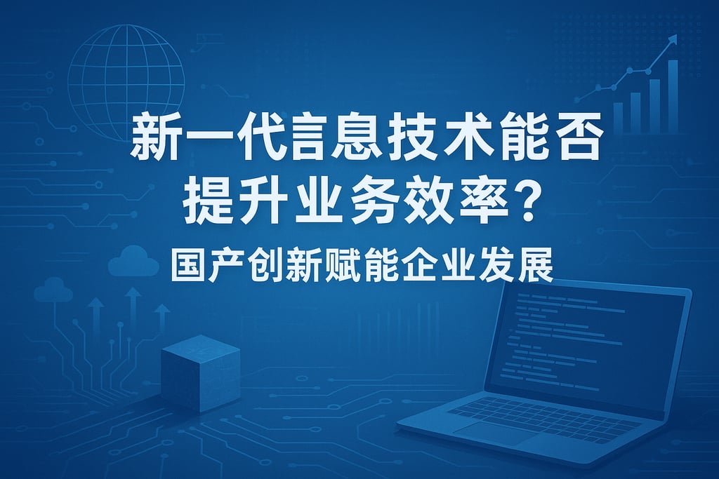新一代信息技术能否提升业务效率？国产创新赋能企业发展