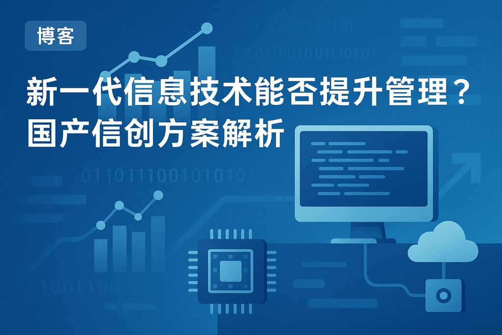 新一代信息技术能否提升管理效率？国产信创方案解析
