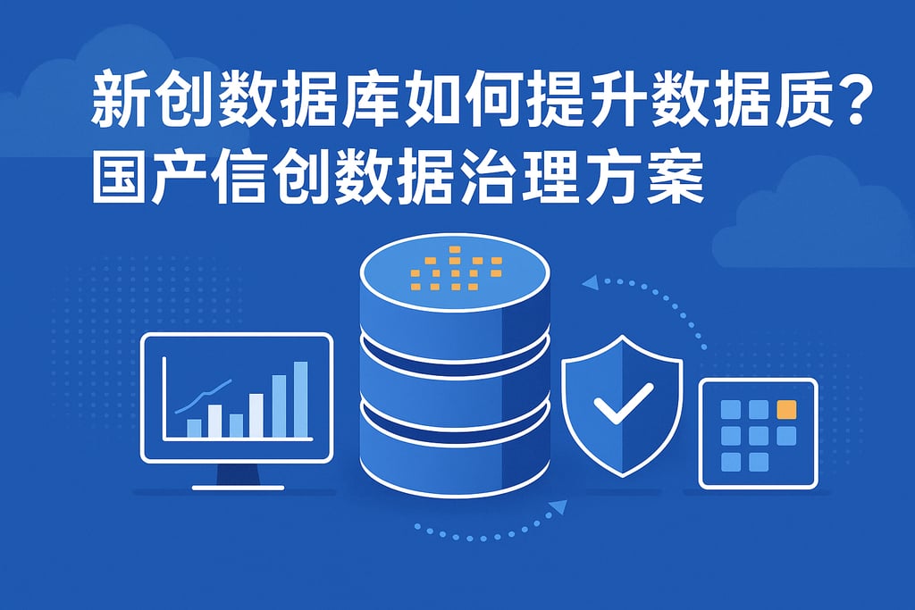 新创数据库如何提升数据质量？国产信创数据治理方案
