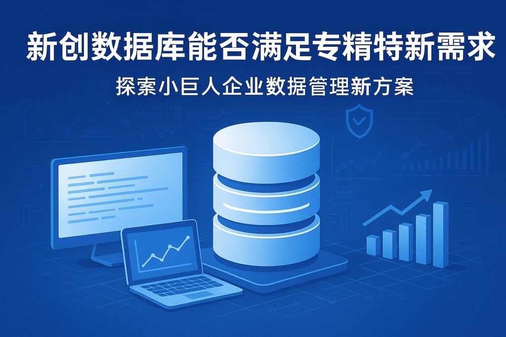 新创数据库能否满足专精特新需求？探索小巨人企业数据管理新方案