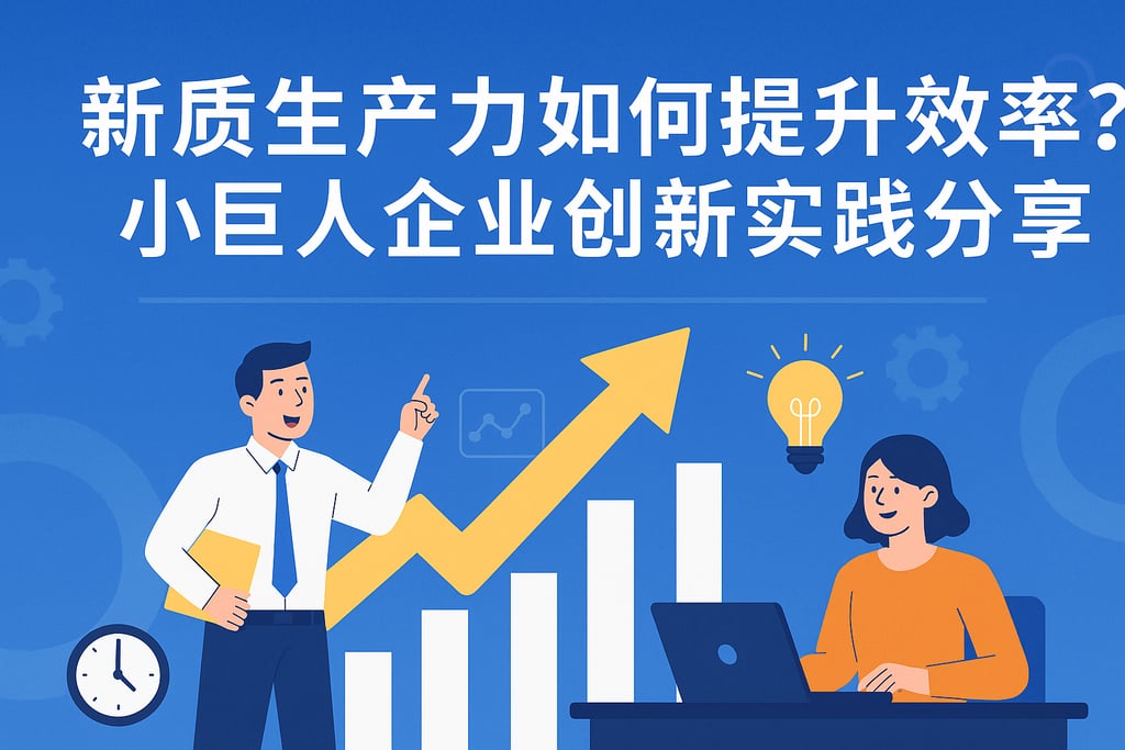 新质生产力如何提升效率？小巨人企业创新实践分享
